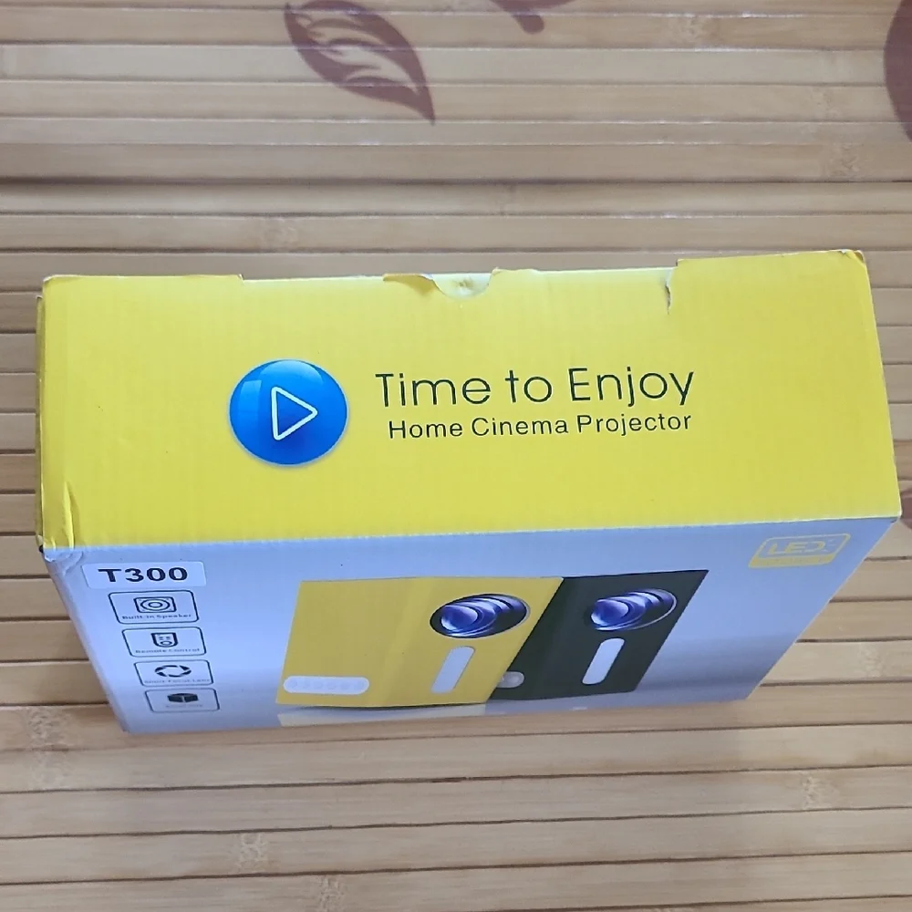 T300 Mini Projector in Yellow and Black